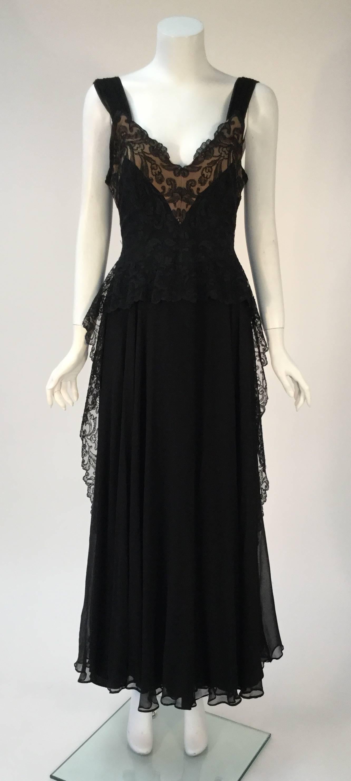 silk dress with lace overlay