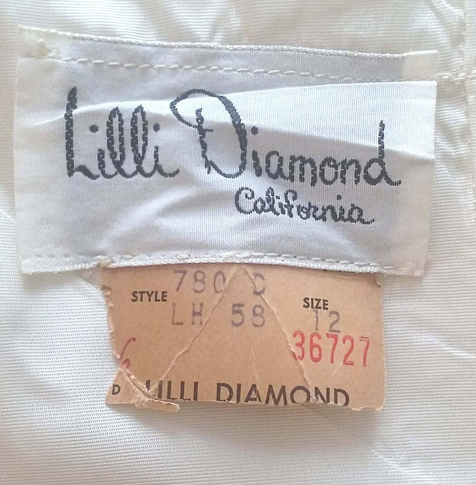 Women's 1970s Lilli Diamond Iridescent Sleeveless Cocktail Dress 