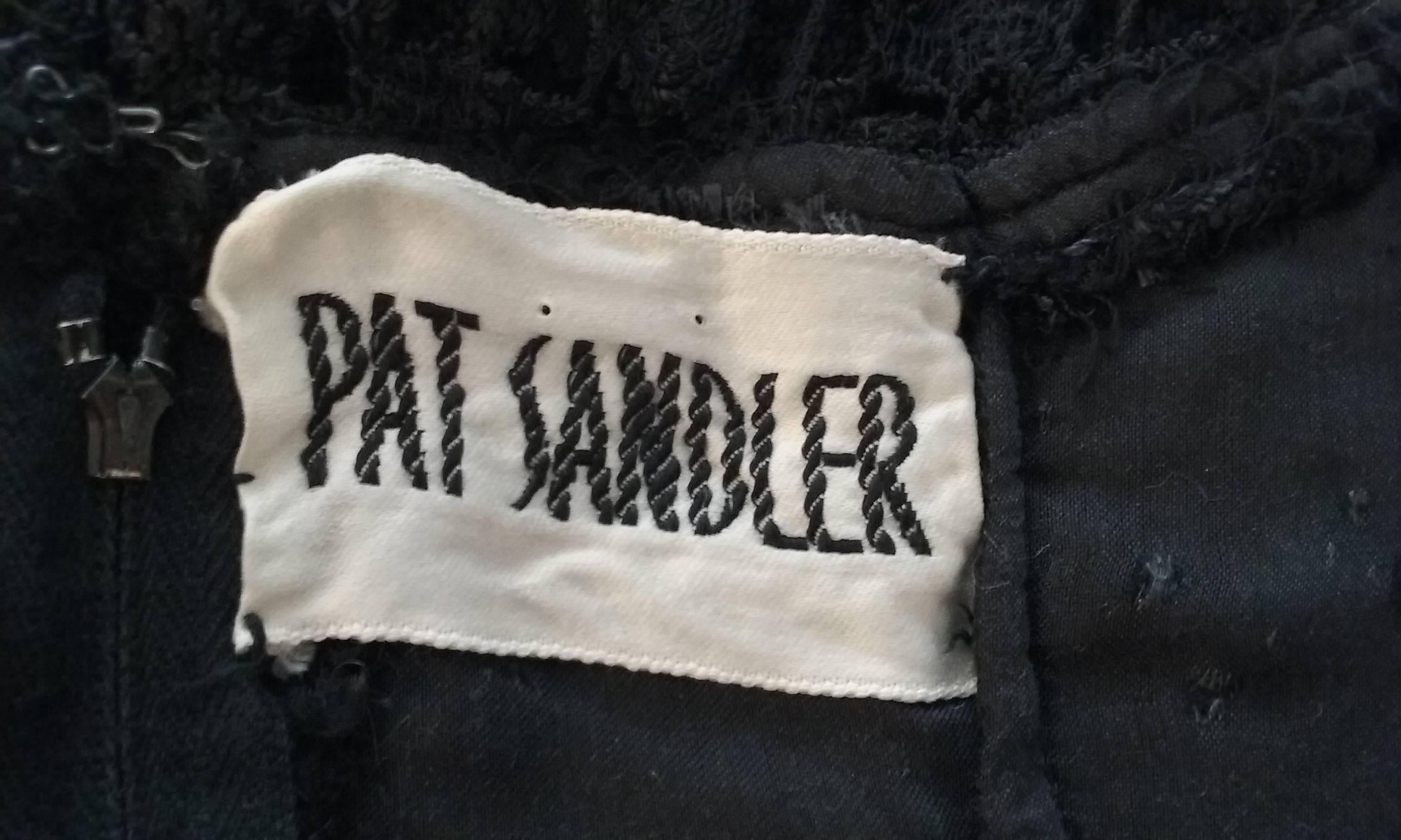 1970s Pat Sandler Black Crochet Gown For Sale 2
