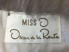Oscar de la Renta Silver Fox Large Fling with Tails