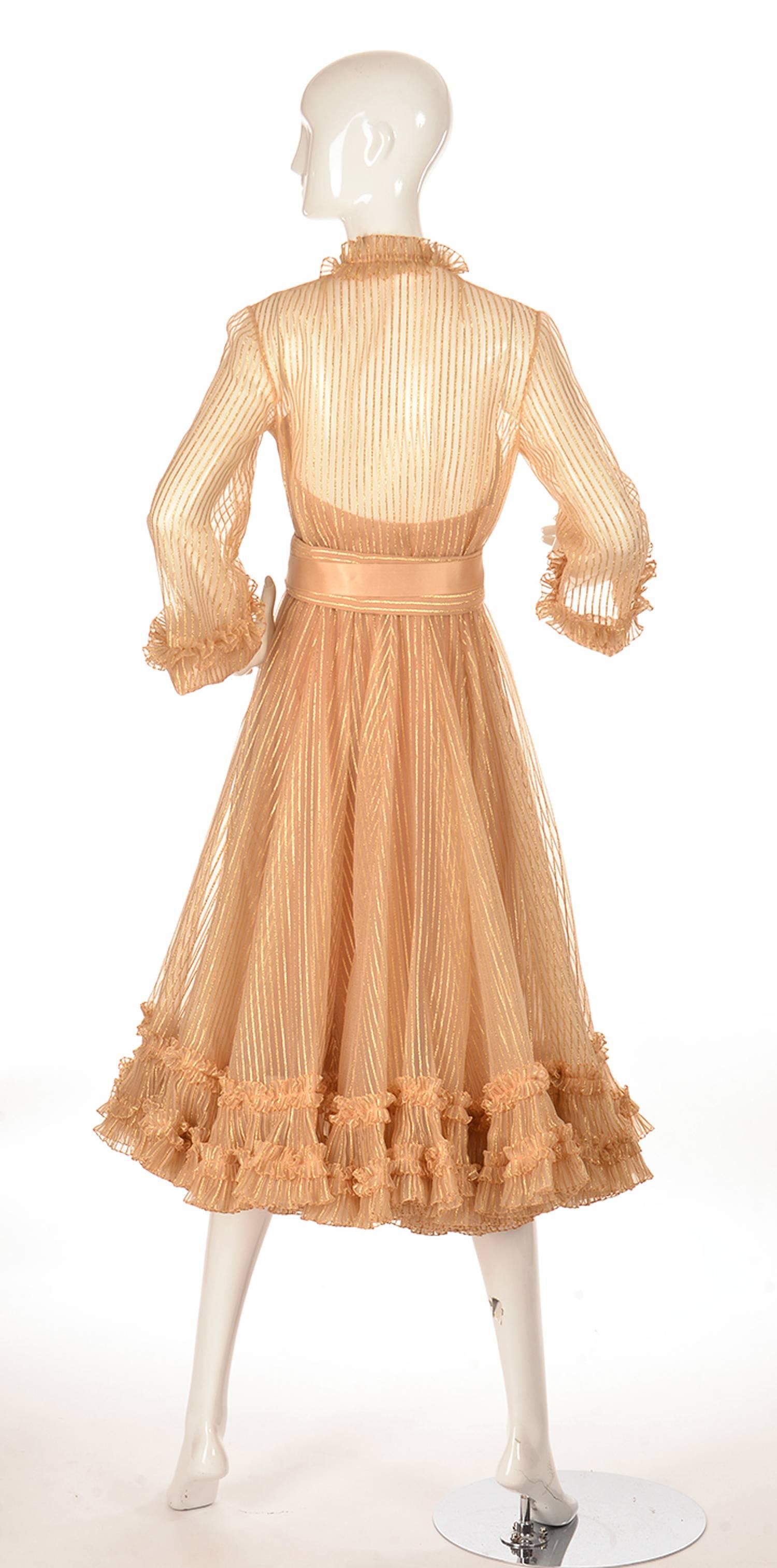 dior gold dress