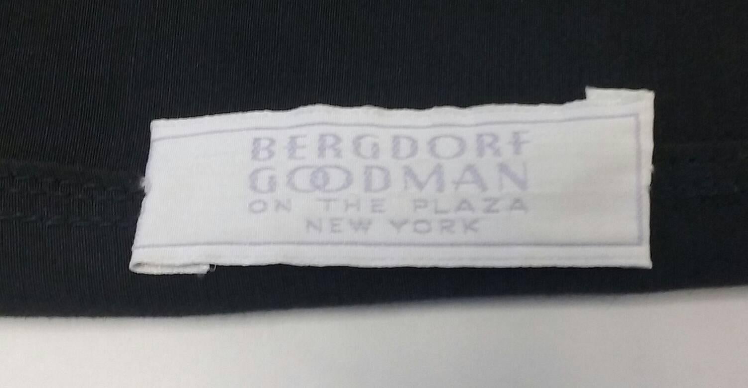 Late 20th Century Bergdorf Goodman Quilted Satin Abstract Wave Dress For Sale 4