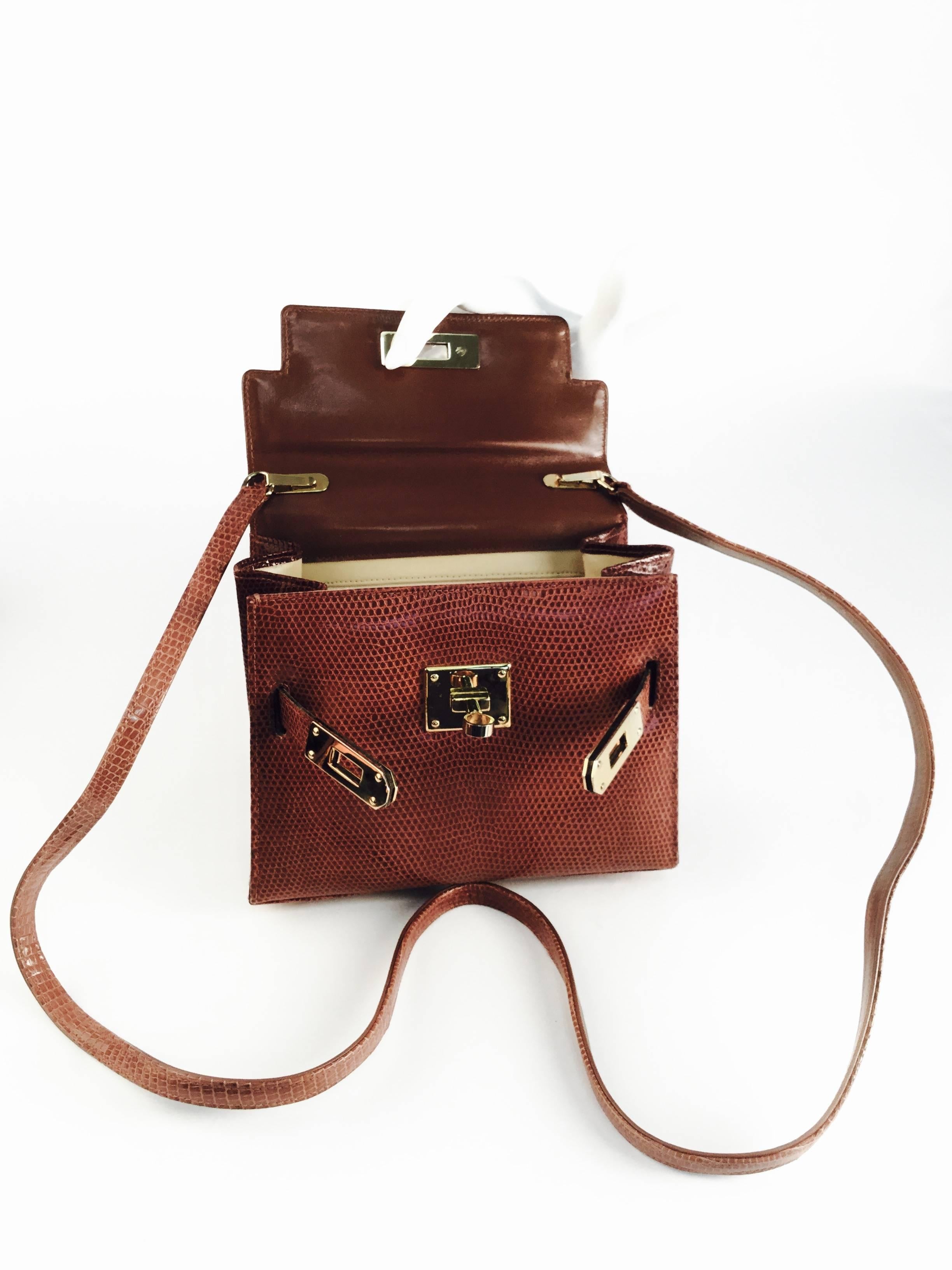 Women's Finesse la Modele Vintage Lizard Hand Bag