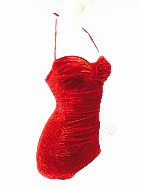 red velvet bathing suits