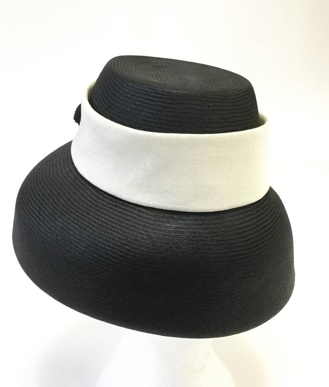 1950s Jan Leslie Woven MushroomStyle White Magnolia Hat at 1stDibs