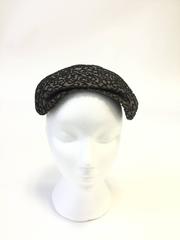 1950s Elegant Beaded Capulet Evening Hat