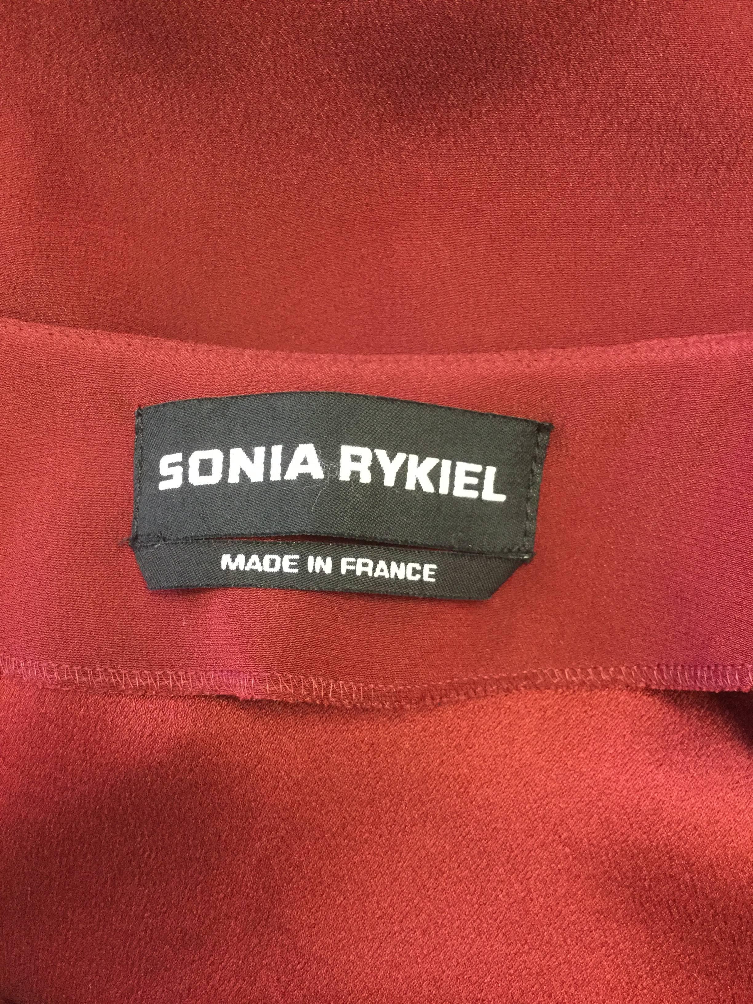 Women's 21st Century Sonia Rykiel Backless Silk Dress