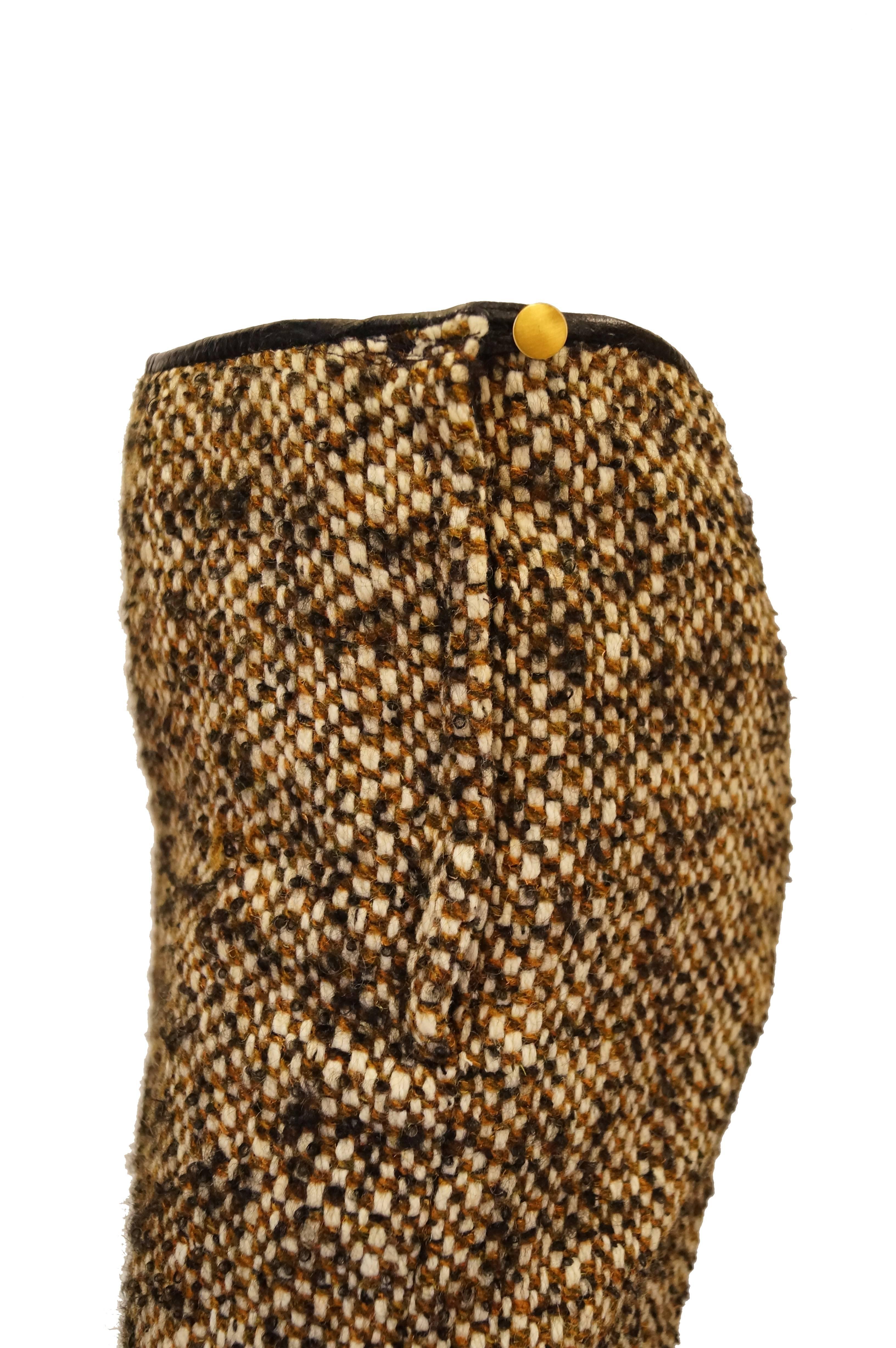 Bonnie Cashin Sills Wool and Leather Cape with Trousers, 1960s 3