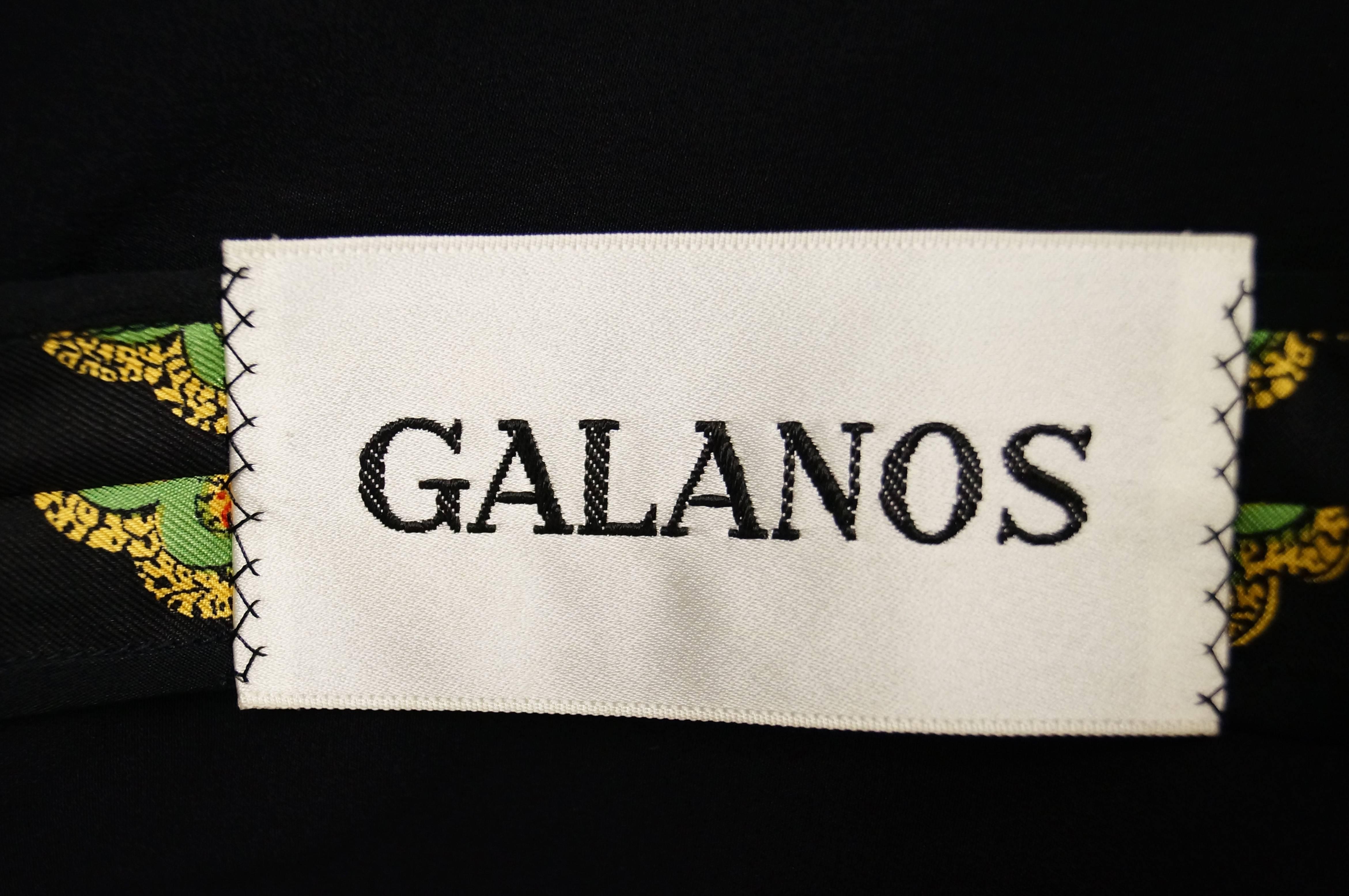 1970s Galanos Venetian Print Silk Skirt Suit For Sale 1