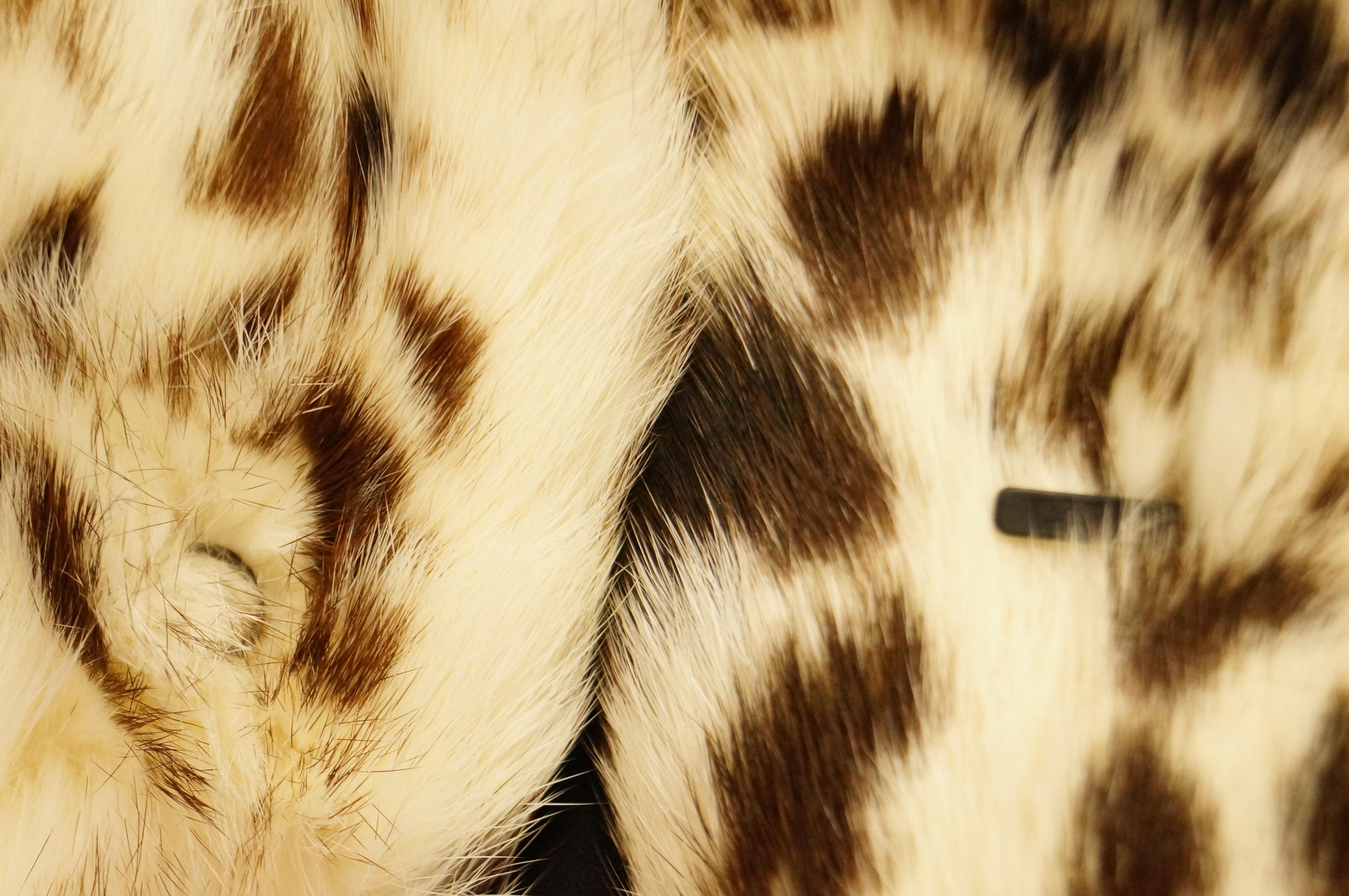 1980s Supple Brazilian Leopard Print Rabbit Fur Coat by Polo Norte 4