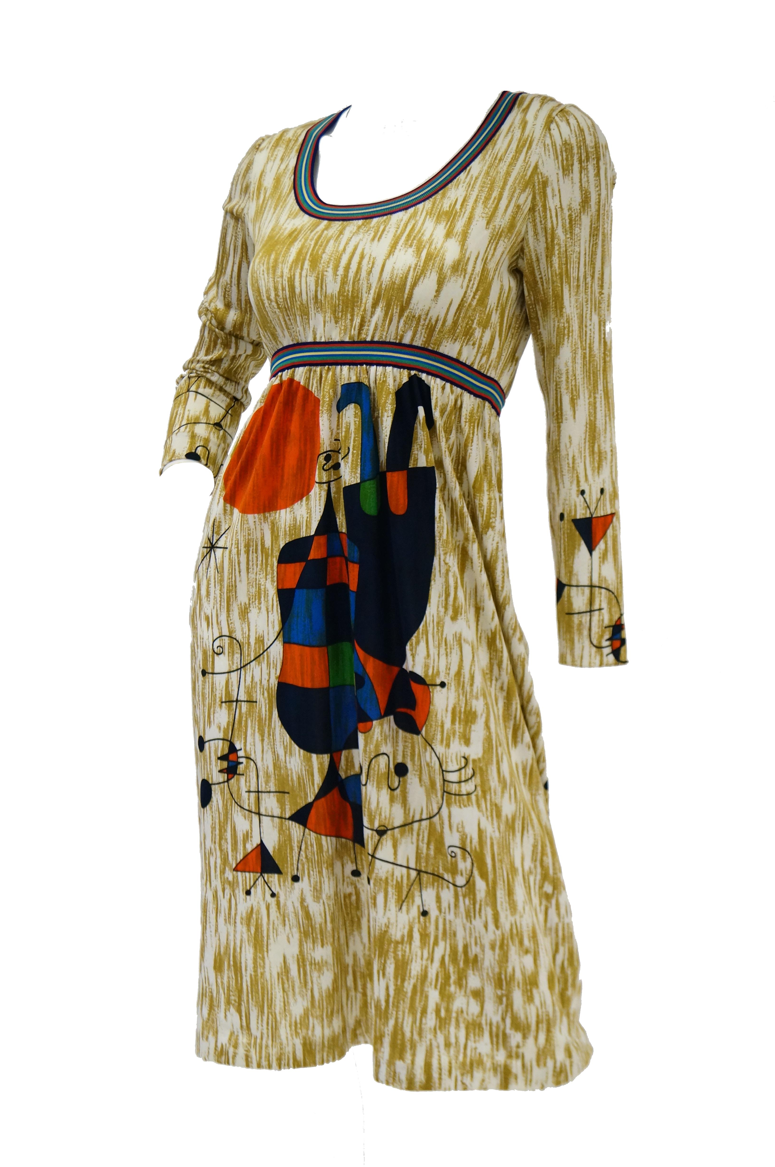1960s Goldworm Silk & Knit Caftan Dress main image 1