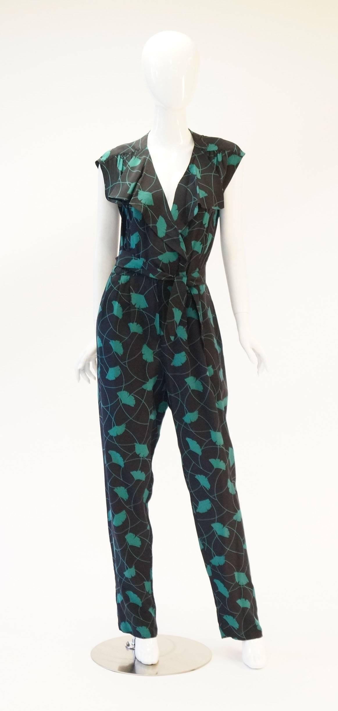 Immediately after she introduce America to the wrap dress, a young Diane Von Furstenberg gave us a silk pantsuit in a number of varieties that brought the concept of comfort and femininity to leisurewear. Today, this jumpsuit would be great in any