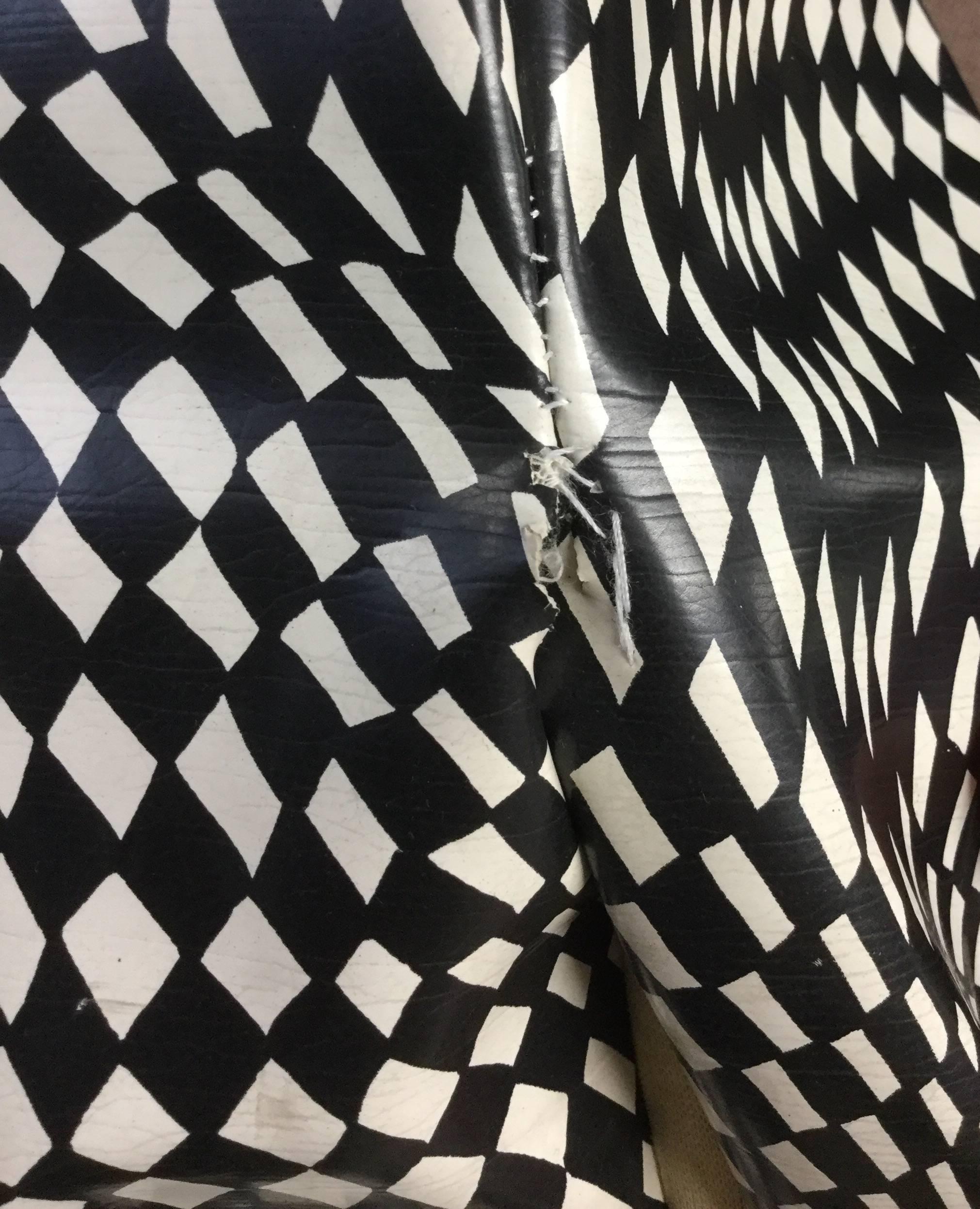 1960s Op Art Vinyl Mod Dress 2