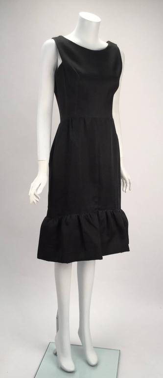 1960s Balenciaga Black Silk Couture Cocktail Dress For Sale at 1stDibs ...