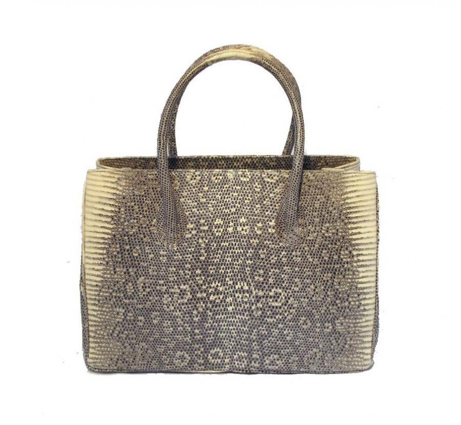 Alexandra Knight Exotic Ring Lizard Handbag 1