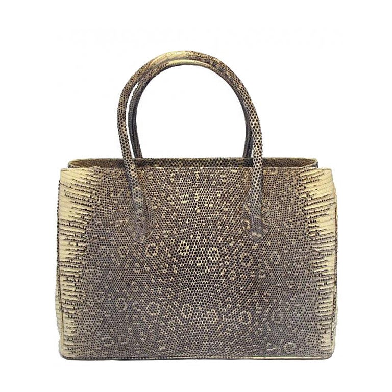Alexandra Knight Exotic Ring Lizard Handbag For Sale at 1stDibs