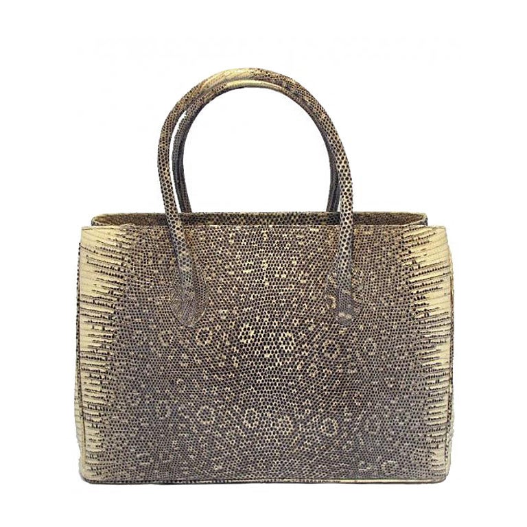 Alexandra Knight Exotic Ring Lizard Handbag