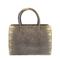 Alexandra Knight Exotic Ring Lizard Handbag For Sale at 1stDibs