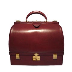 Hermes Retro Rouge Sac Mallette Handbag