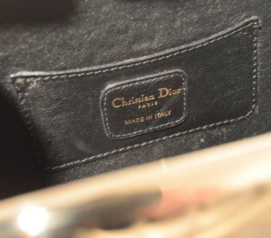 Chrisian Dior Borsa da sera in metallo cannage oro 2