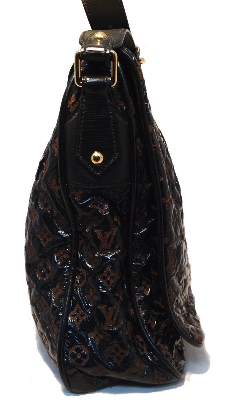 Louis Vuitton Crossbody Black Embossed