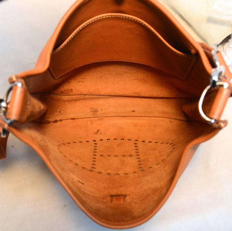 Women's Hermes Natural Tan Epsom Leather Evelyn I PM Shoulder Bag