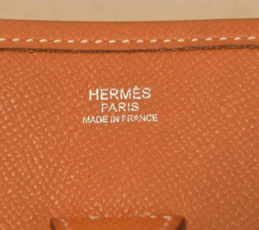 Hermes Natural Tan Epsom Leather Evelyn I PM Shoulder Bag 2