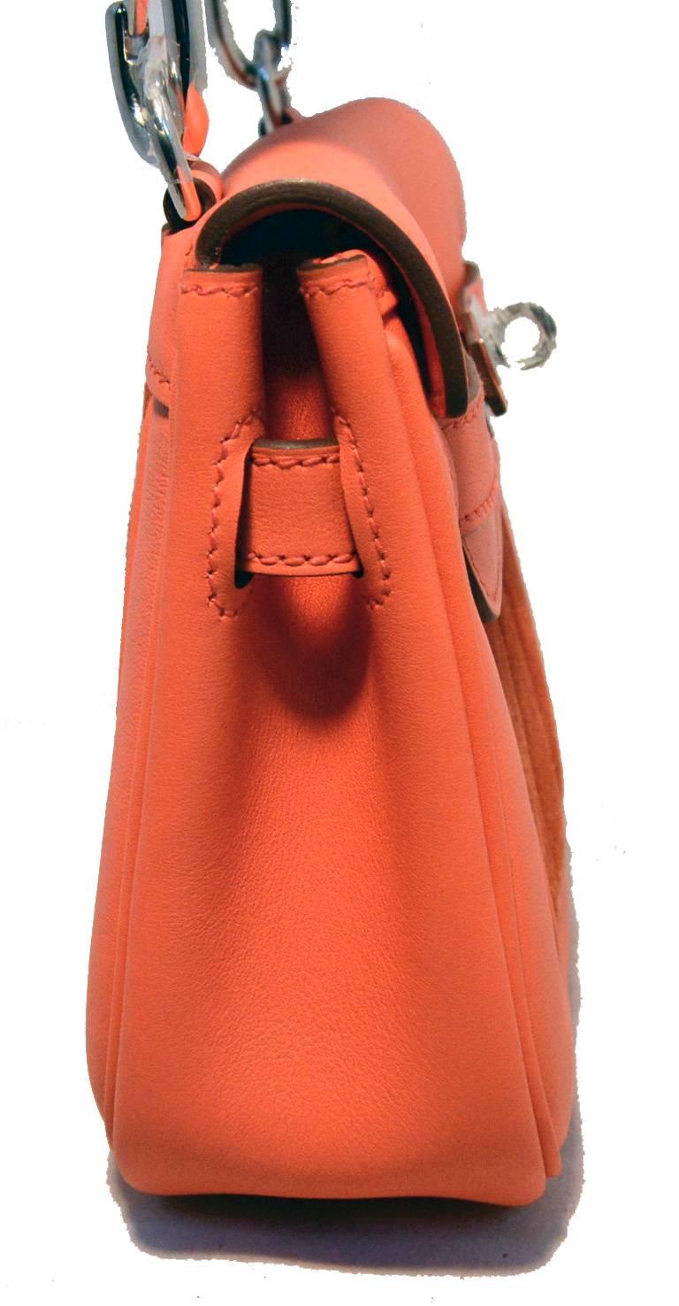 Hermes Orange Suede and Swift Leather Berline Bag-RARE 1