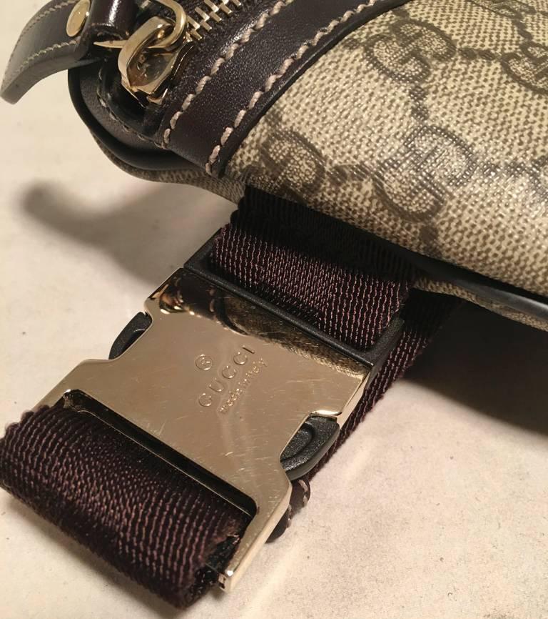 Gucci Monogram Canvas Belt Bag Fanny Bag Waist Bag 1