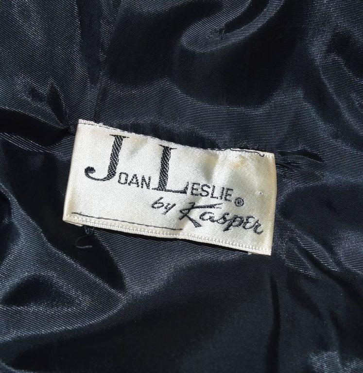 Joan Leslie 1960s Embroidered Velvet 2 Piece Dress Jacket Set For Sale ...
