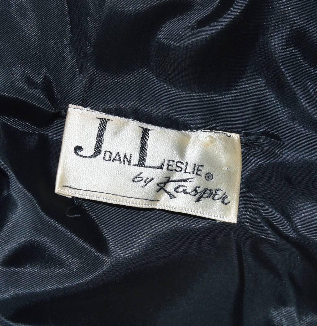 Joan Leslie 1960s Embroidered Velvet 2 Piece Dress Jacket Set 5