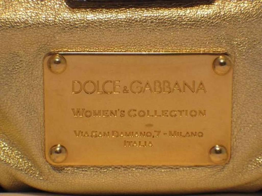 Dolce & Gabbana Gold Shoulder Bag 1