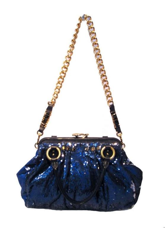 Marc Jacobs New York Rocker Sequin Stam Bag For At 1stdibs Stunning Marc Jacobs New York Rocker Sequin Stam Bag In Very Good Condition Blue