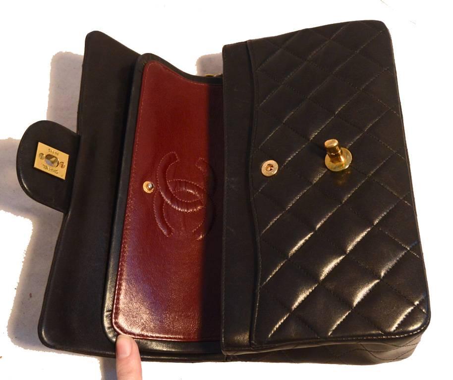 Chanel Black Brown Quilted Leather 9