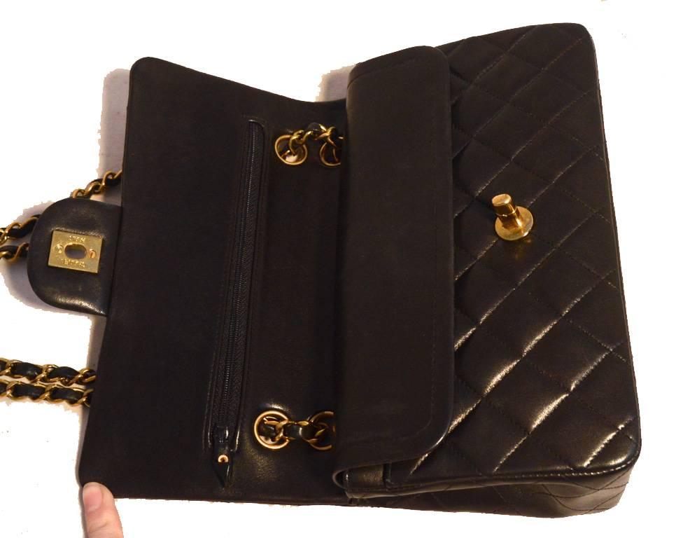 Chanel Black Brown Quilted Leather 9