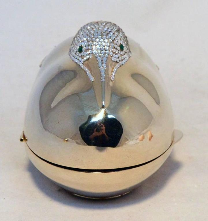 Judith Leiber Gold Swarovski Crystal Sitting Duck Minaudiere For Sale ...