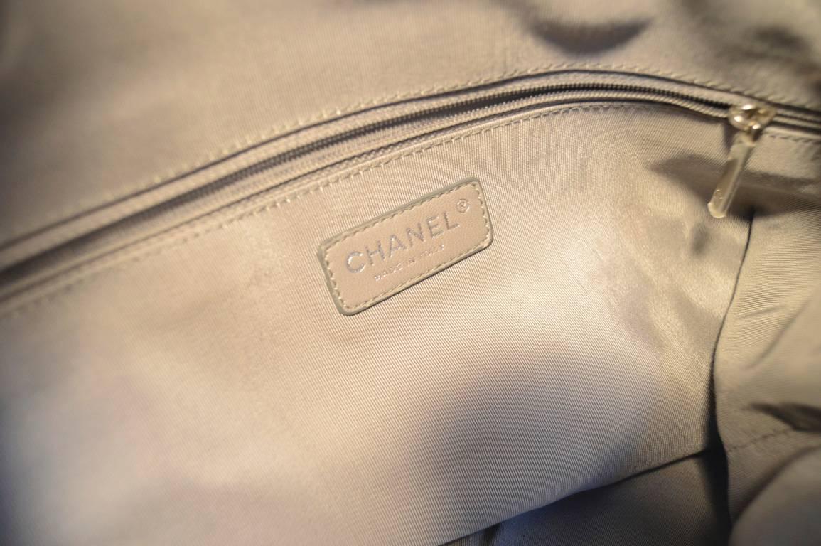 Chanel Black Leather Square Quilted Shoulder Bag Tote 5
