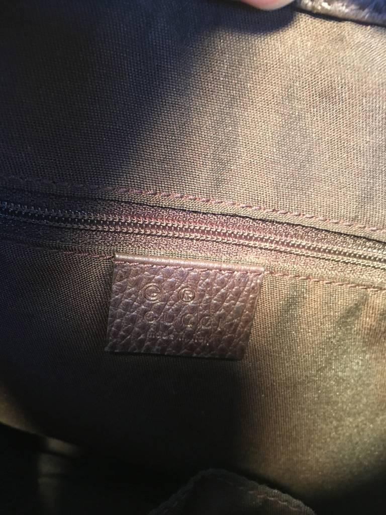 Gucci Pleated Monogram Canvas Shoulder Bag  1