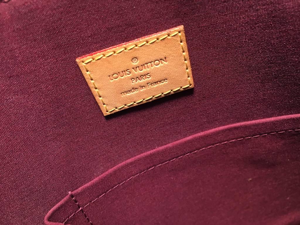 Brown Louis Vuitton Purple Vernis Monogram Alma Handbag