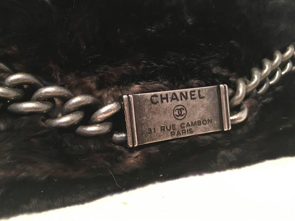 RARE Chanel Chinchilla Fur Classic Flap Shoulder Bag 1