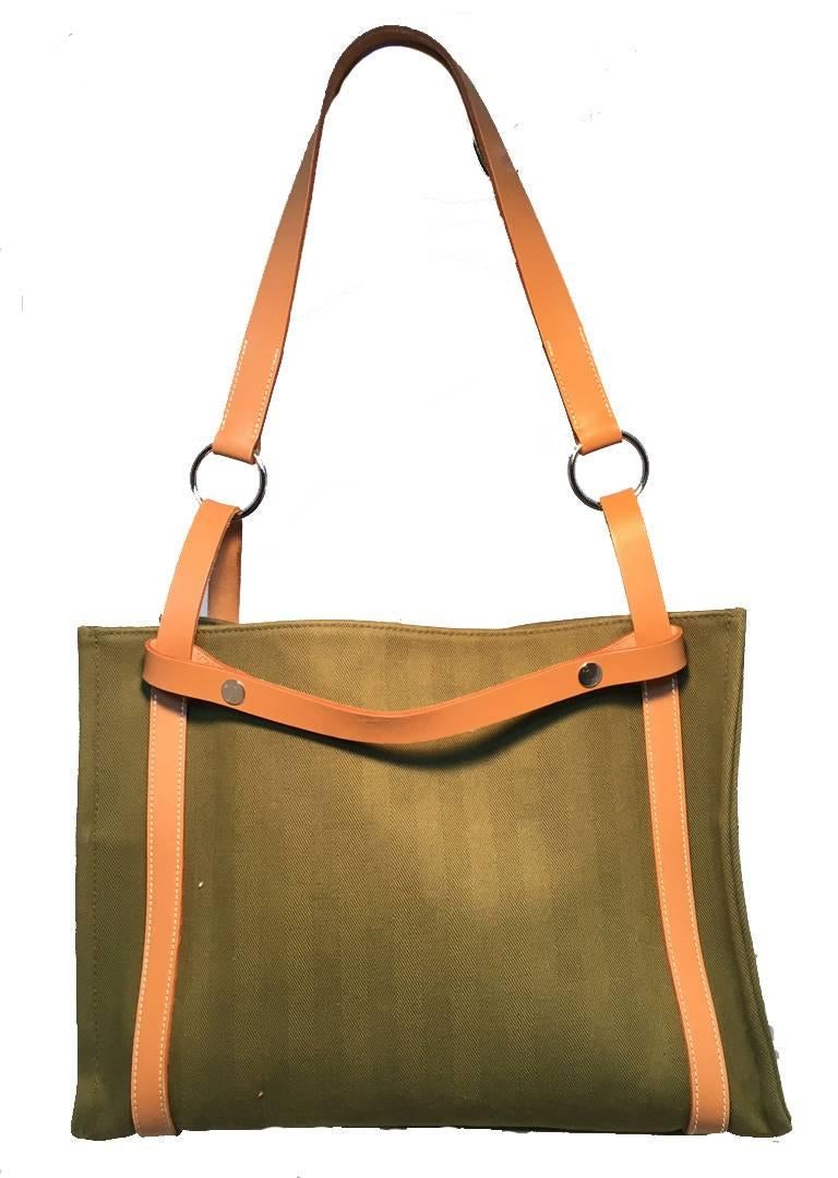 hermes cabalicol canvas shoulder bag