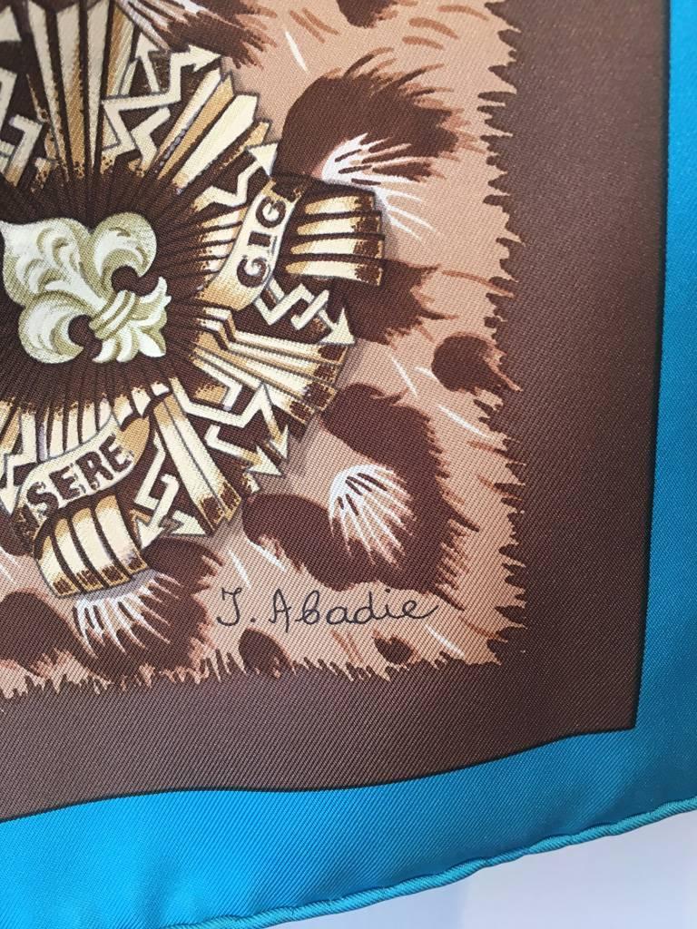 Hermes Vintage Casques et Plumets Silk Scarf In Excellent Condition In Philadelphia, PA