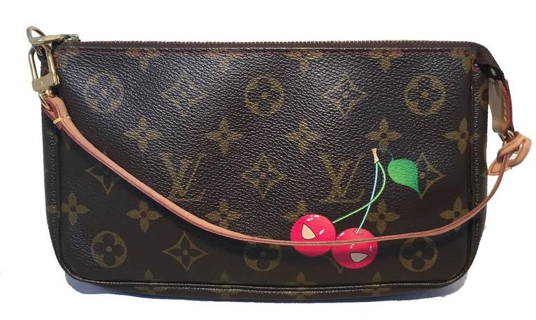 Louis Vuitton Monogram Cherry Pochette Bag (No Strap) For Sale at 1stDibs
