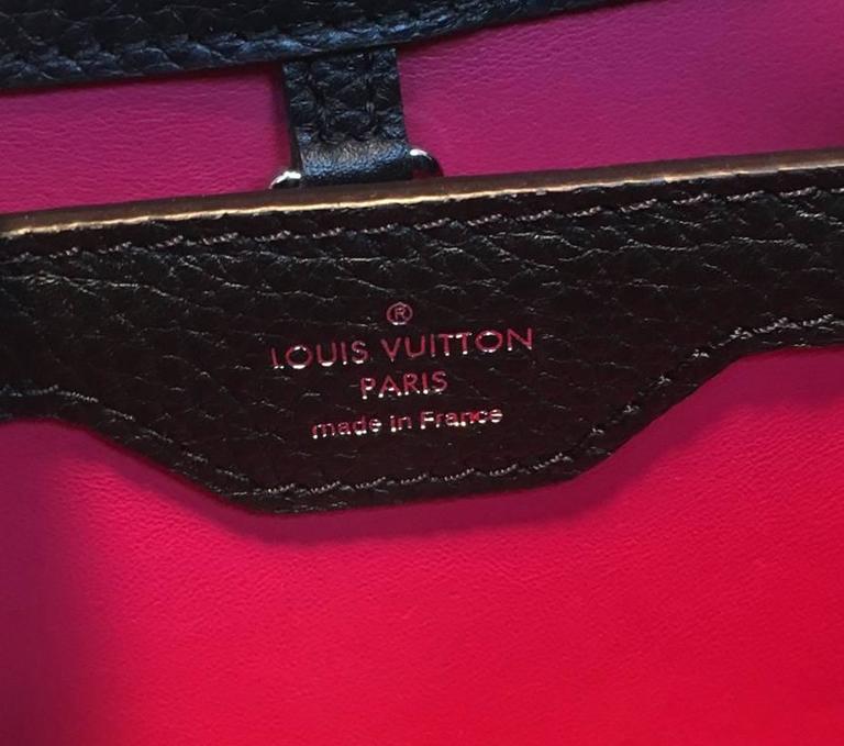 Louis Vuitton Black Capucines BB Handbag  5