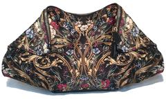 Alexander McQueen Floral Print Silk Folding Clutch