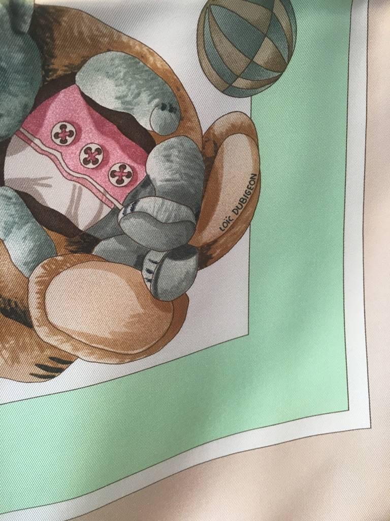hermes teddy bear scarf