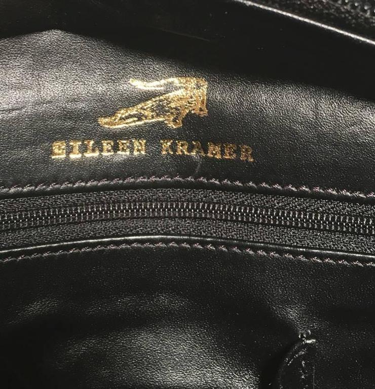 Eileen Kramer Black Alligator Birkin Bag