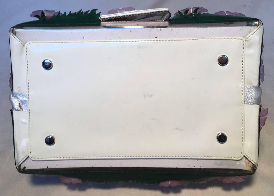 Vintage RARE Moschino Patent Leather House Handbag  1