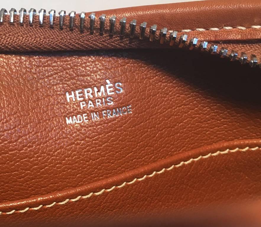 Hermes Canvas and Barenia Leather Berlingot Shoulder Bag In Excellent Condition In Philadelphia, PA