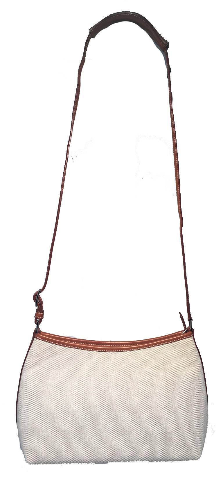 Hermes Canvas and Barenia Leather Berlingot Shoulder Bag 2